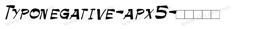 Typonegative-apx5字体转换