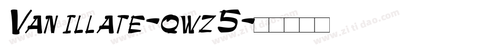 Vanillate-qwz5字体转换
