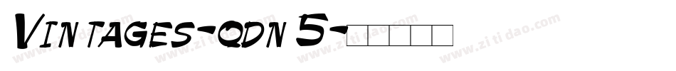 Vintages-qdn5字体转换