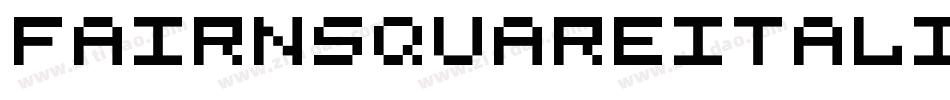 FairNSquareItalic-MBWY字体转换