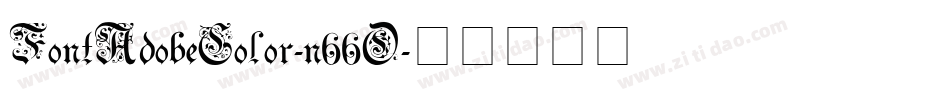 FontAdobeColor-n66O字体转换