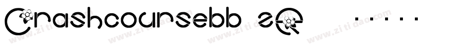 Crashcoursebb-zR70字体转换