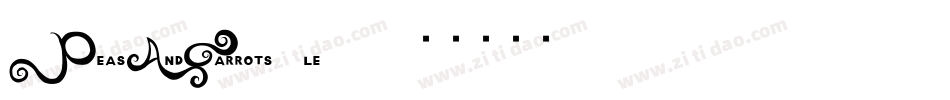 PeasAndCarrots-le70字体转换