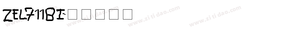 ZEL711BI字体转换