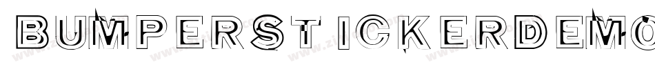 BumperStickerDemoRegular-Wypa9字体转换