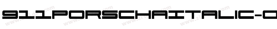 911PorschaItalic-0ePP字体转换