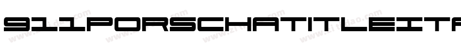 911PorschaTitleItalic-Z3YB字体转换