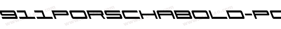 911PorschaBold-Pgzd字体转换