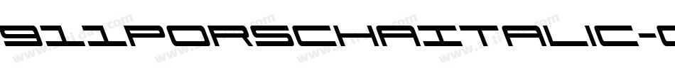 911PorschaItalic-0ePP字体转换
