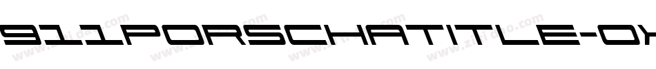 911PorschaTitle-OXze字体转换