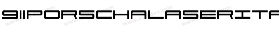 911PorschaLaserItalic-WERG字体转换