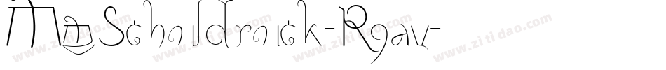 MmSchuldruck-R9av字体转换