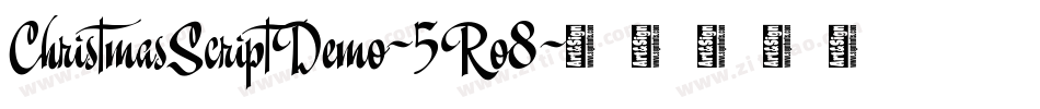 ChristmasScriptDemo-5Ro8字体转换