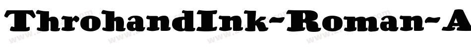 ThrohandInk-Roman字体转换
