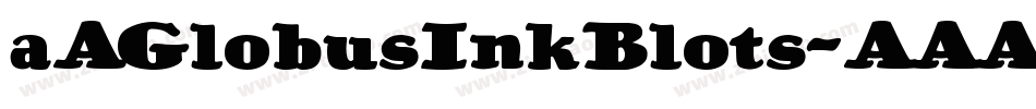 a_GlobusInkBlots字体转换