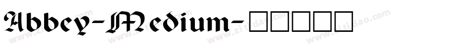 Abbey-Medium字体转换