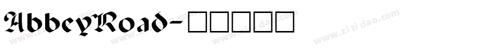 AbbeyRoad字体转换