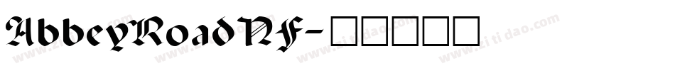 AbbeyRoadNF字体转换