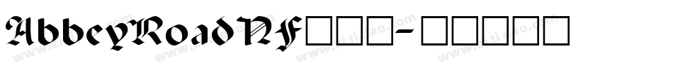 AbbeyRoadNF手机版字体转换