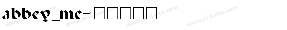 abbey_me字体转换