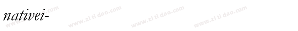 nativei字体转换