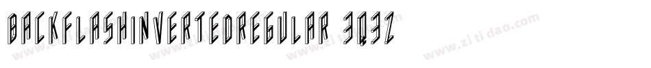 BackflashInvertedRegular-3q3z字体转换