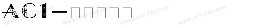 AC1字体转换