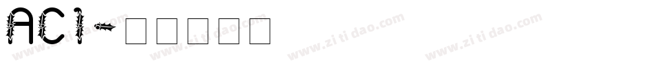 AC1字体转换