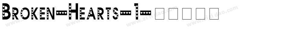 Broken-Hearts-1字体转换