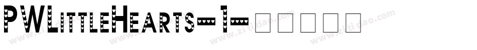 PWLittleHearts-1字体转换