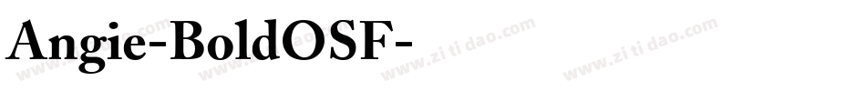 Angie-BoldOSF字体转换