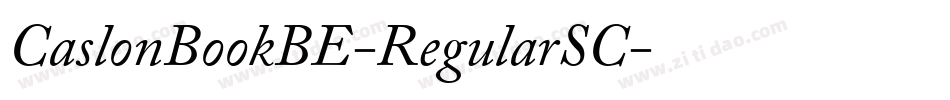 CaslonBookBE-RegularSC字体转换