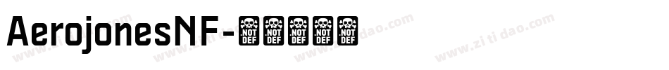AerojonesNF字体转换