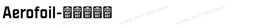 Aerofoil字体转换