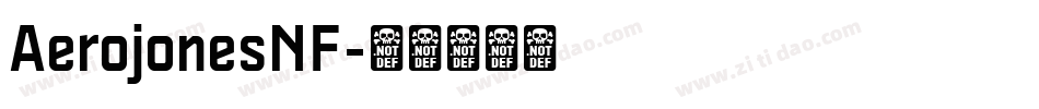 AerojonesNF字体转换