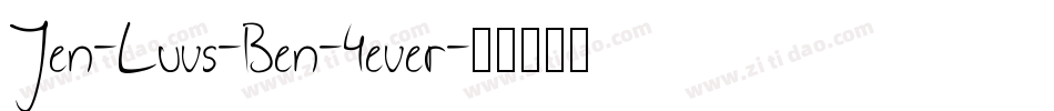 Jen-Luvs-Ben-4ever字体转换