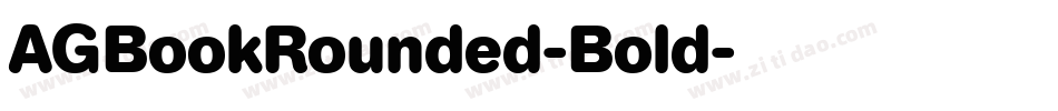 AGBookRounded-Bold字体转换