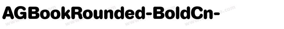 AGBookRounded-BoldCn字体转换