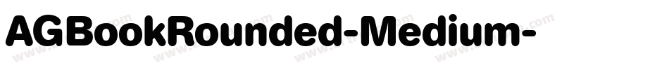AGBookRounded-Medium字体转换