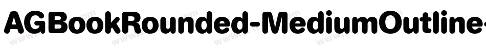AGBookRounded-MediumOutline字体转换