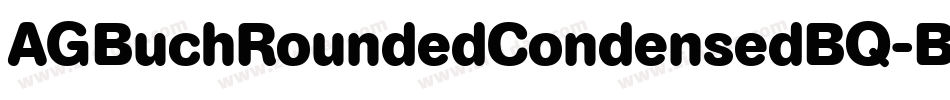 AGBuchRoundedCondensedBQ-Bold字体转换