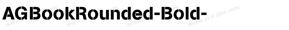 AGBookRounded-Bold字体转换