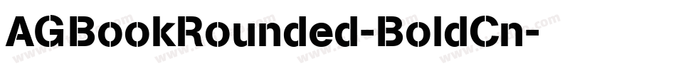 AGBookRounded-BoldCn字体转换