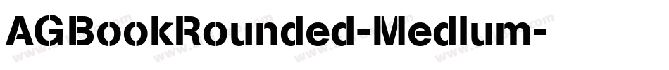 AGBookRounded-Medium字体转换