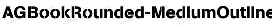 AGBookRounded-MediumOutline字体转换