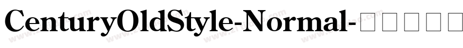 CenturyOldStyle-Normal字体转换