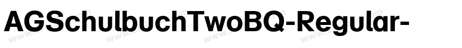 AGSchulbuchTwoBQ-Regular字体转换