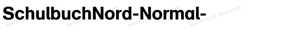 SchulbuchNord-Normal字体转换
