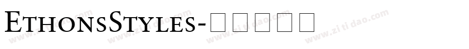 EthonsStyles字体转换