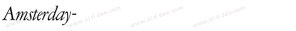 Amsterday字体转换